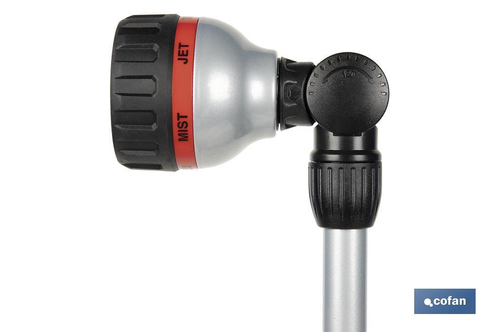 LANZA DE RIEGO 6 POSICIONES CON CONTROL DE CAUDAL EN EL PULGAR