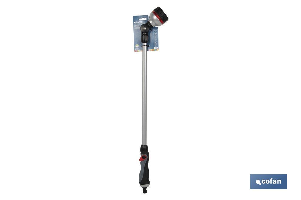 LANZA DE RIEGO 6 POSICIONES CON CONTROL DE CAUDAL EN EL PULGAR