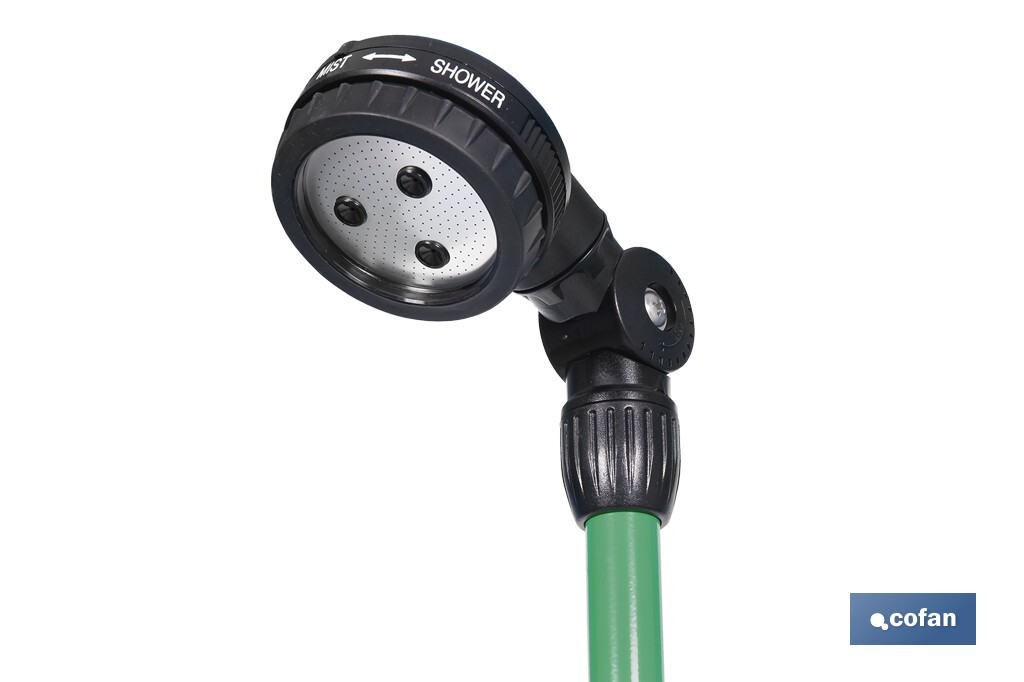 DUCHA DE JARDÍN PORTÁTIL 2 FUNCIONES CON TRÍPODE 162 CM