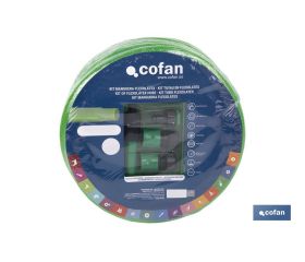 Kit de Manguera Flexolátex Translúcida | Diferentes Medidas y Diámetros | Con Accesorios