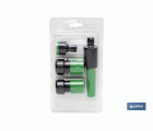 KIT MANGUERA FLEXOLÁTEX TRANSL. 15 MM (5/8) 10 M CON ACCESORIOS