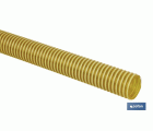 ROLLO DE TUBO DE ASPIRACIÓN ESPIRAL AMARILLO  Ø20 MM 25 M