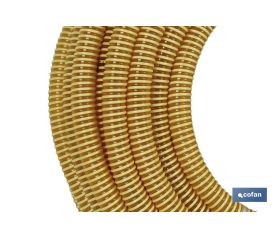 ROLLO DE TUBO DE ASPIRACION ESPIRAL AMARILLO Ø60mm 25m
