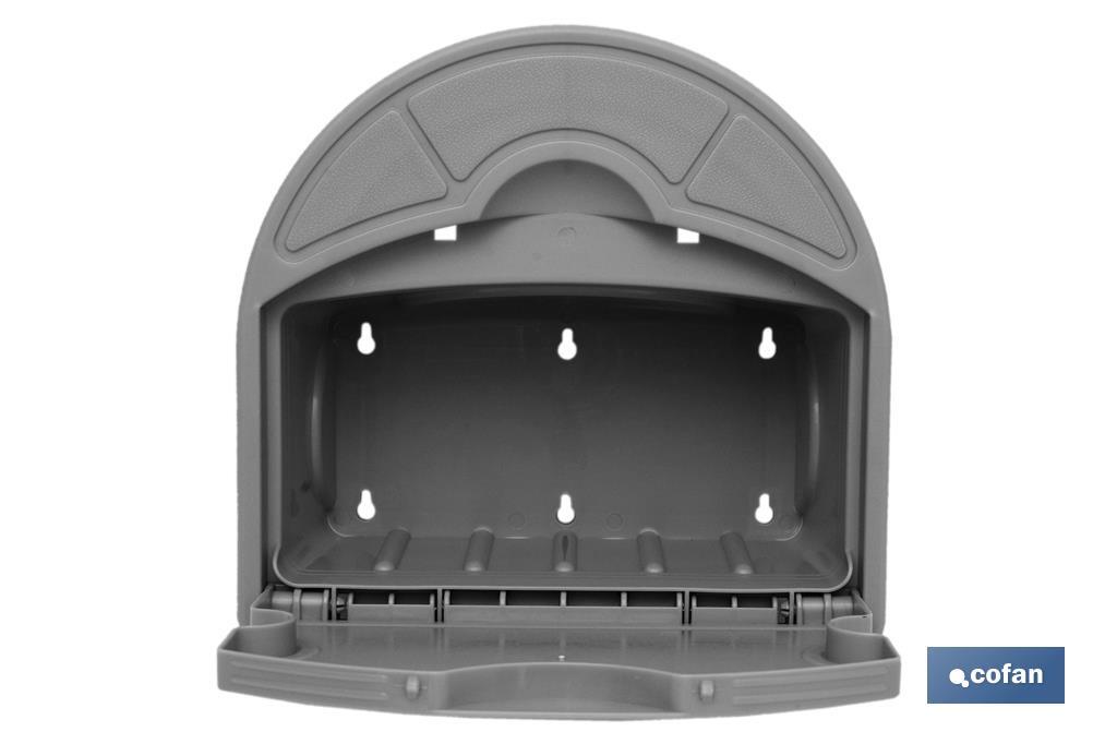 SOPORTE PARED PARA MANGUERA CON CAJÓN