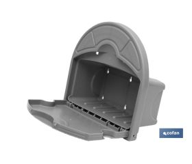 SOPORTE PARED PARA MANGUERA CON CAJÓN