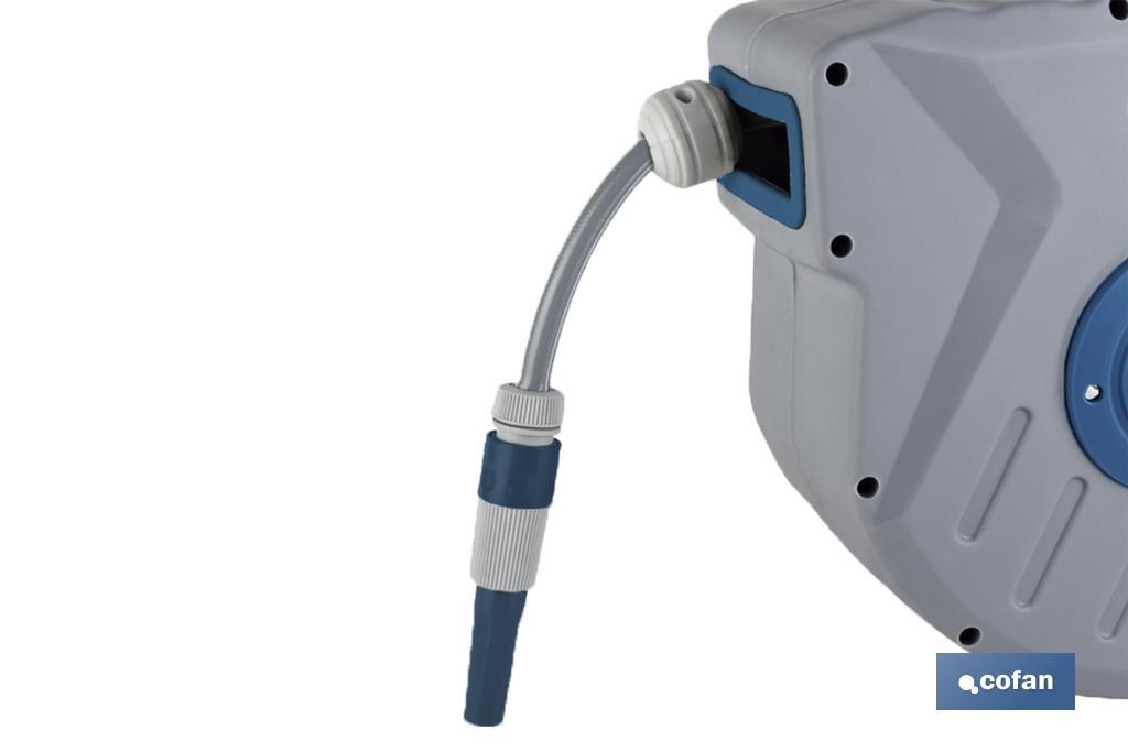 ENROLLADOR C/ MANGUERA JARDÍN 20M Ø15mm