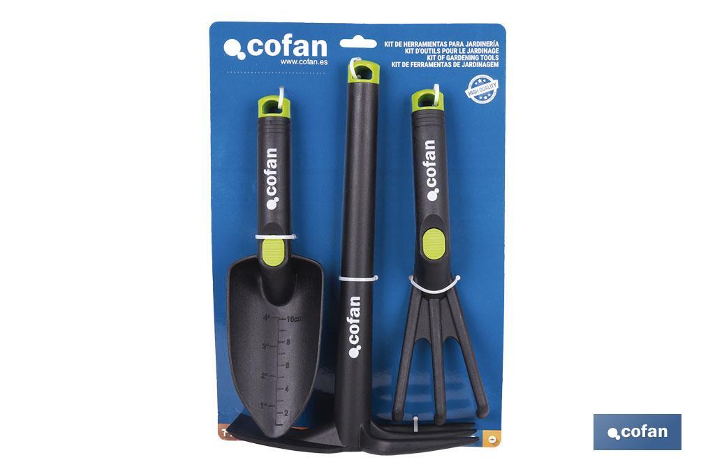 KIT DE HERRAMIENTAS PARA JARDINERÍA NYLON 3 PCS