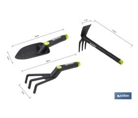 KIT DE HERRAMIENTAS PARA JARDINERÍA NYLON 3 PCS