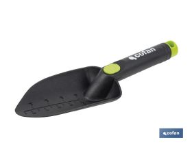 Trasplantador de nylon resistente para jardinería | Con escala y ancho de trabajo de 80 mm