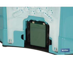 PULVERIZADOR DE ESPALDA 16 L DUAL - ELÉCTRICO/MANUAL LI-ION 12 V 8.0 AH