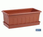 Jardinera Marrón | Modelo Azahar | Varias Medidas | Fabricadas en Polipropileno