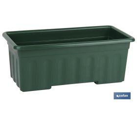Jardinera Verde | Modelo Azahar | Varias Medidas | Fabricada en Polipropileno