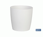 Maceta de Polipropileno redonda | Especial para plantas y flores | Perfecta para colocar en exterior o en interior