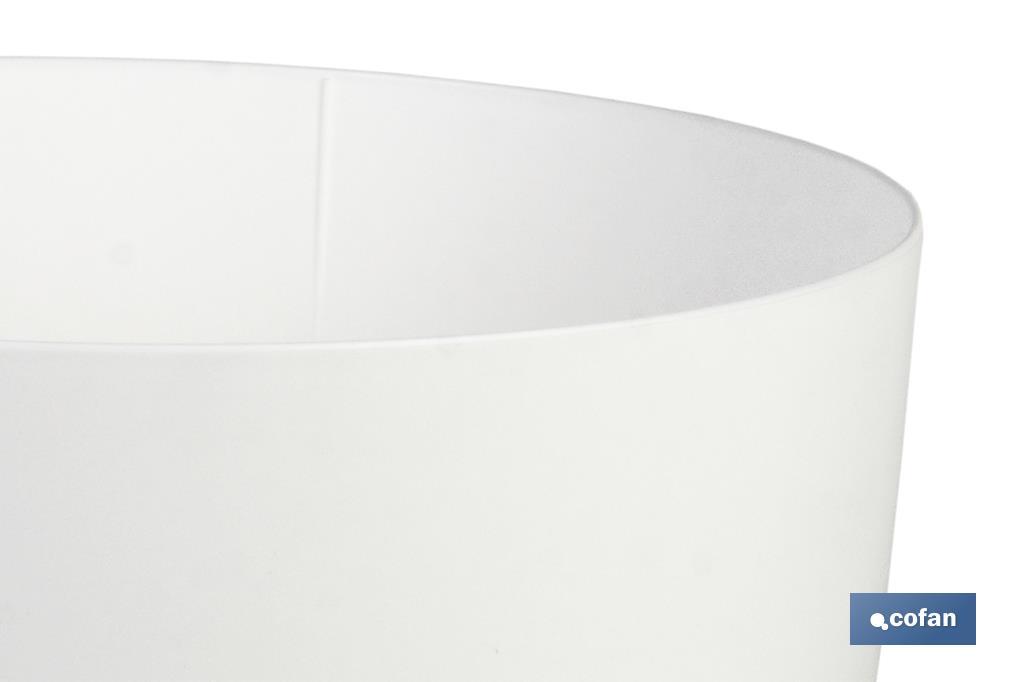 MACETA CAMELIA COLOR BLANCO 14X13.8cm