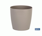 Maceta de Polipropileno redonda | Especial para plantas y flores | Perfecta para colocar en exterior o en interior