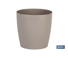 Maceta de Polipropileno redonda | Especial para plantas y flores | Perfecta para colocar en exterior o en interior