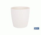 MACETA CAMELIA COLOR CREMA 18X17.8cm