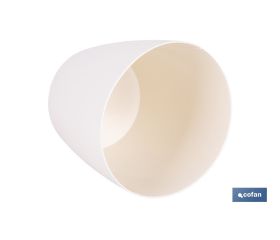 MACETA CAMELIA COLOR CREMA 18X17.8cm venta unitaria