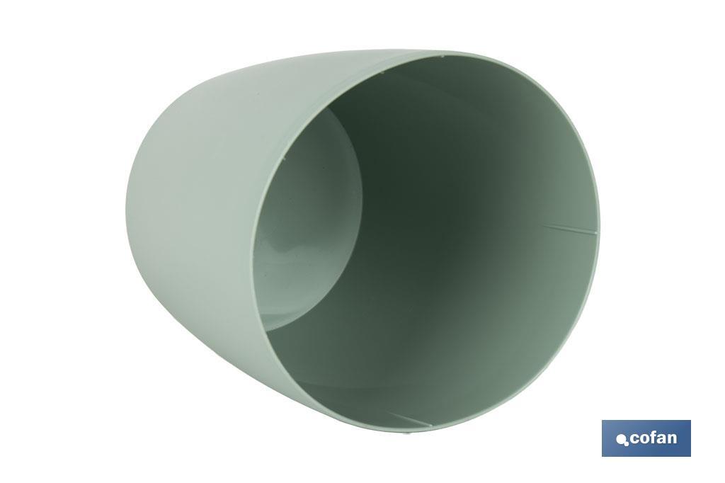 MACETA CAMELIA COLOR VERDE TURQUESA  14X13.8cm