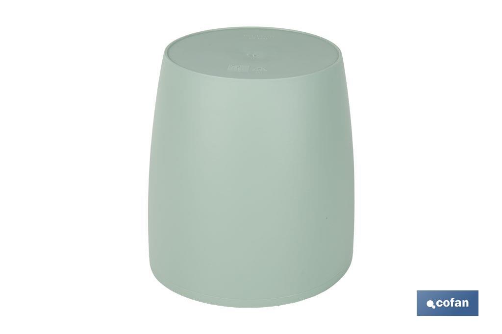 MACETA CAMELIA COLOR VERDE TURQUESA  14X13.8cm