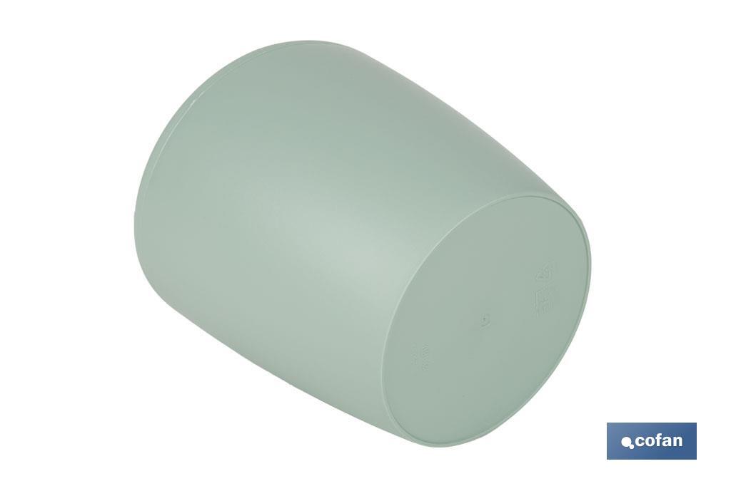 MACETA CAMELIA COLOR VERDE TURQUESA  14X13.8cm