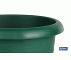 MACETA VERDE MODELO GARDENIA 35X28.8+ PLATO28 CM