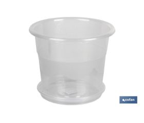 Maceta transparente modelo Orquídea  | Especial para plantas y flores | Perfecta para colocar en exterior y en interior