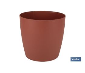 Macetas de polipropileno redondas | Color: Arcilla | Diferentes Medidas