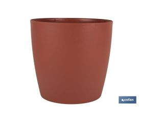 MACETA CAMELIA DE COLOR ARCILLA 14 X 13,8 CM venta unitaria