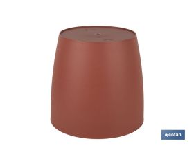 MACETA CAMELIA DE COLOR ARCILLA 14 X 13,8 CM venta unitaria