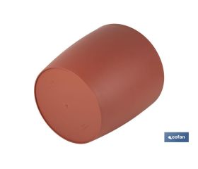 MACETA CAMELIA DE COLOR ARCILLA 14 X 13,8 CM venta unitaria