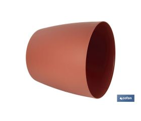 MACETA CAMELIA DE COLOR ARCILLA 14 X 13,8 CM venta unitaria