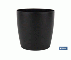 MACETA CAMELIA  DE COLOR NEGRO 14 X 13,8 CM