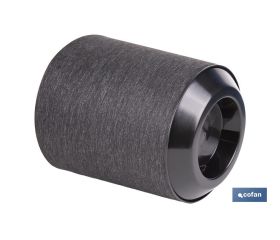 MACETA O MACETERO GAMA TEXTIL COLOR NEGRO PP Ø 285 X 316 MM 16 L VENTA UNITARIA