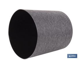 MACETA O MACETERO GAMA TEXTIL COLOR NEGRO PP Ø 285 X 316 MM 16 L VENTA UNITARIA