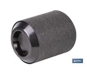 MACETA O MACETERO GAMA TEXTIL COLOR NEGRO PP Ø 285 X 316 MM 16 L VENTA UNITARIA