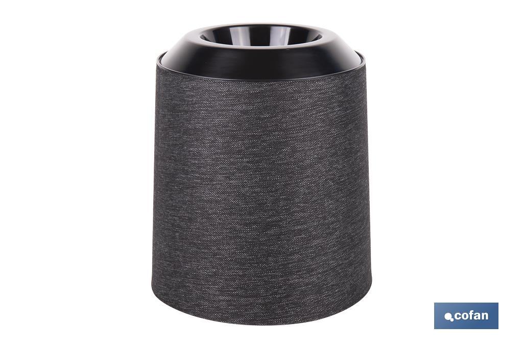 MACETA O MACETERO GAMA TEXTIL COLOR NEGRO PP Ø 285 X 316 MM 16 L VENTA UNITARIA