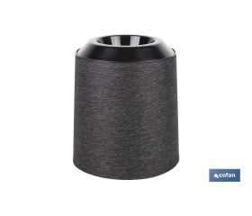 MACETA O MACETERO GAMA TEXTIL COLOR NEGRO PP Ø 285 X 316 MM 16 L VENTA UNITARIA