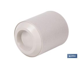 MACETA O MACETERO GAMA TEXTIL COLOR BEIGE PP Ø 195 X 201 MM 4,9 L VENTA UNITARIA