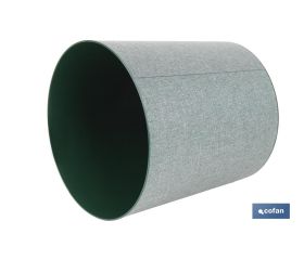 MACETA O MACETERO GAMA TEXTIL COLOR VERDE PP Ø 195 X 201 MM 4,9 L