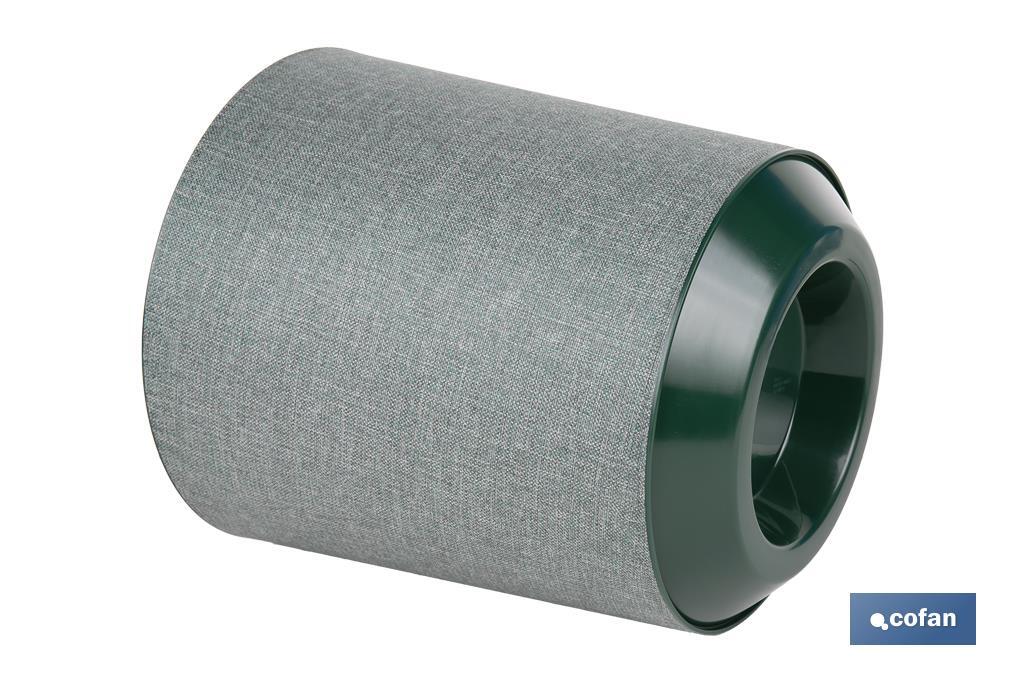 MACETA O MACETERO GAMA TEXTIL COLOR VERDE PP Ø 195 X 201 MM 4,9 L