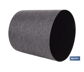 MACETA O MACETERO GAMA TEXTIL COLOR NEGRO PP Ø 254 X 269 MM 10,5 L VENTA UNITARIA