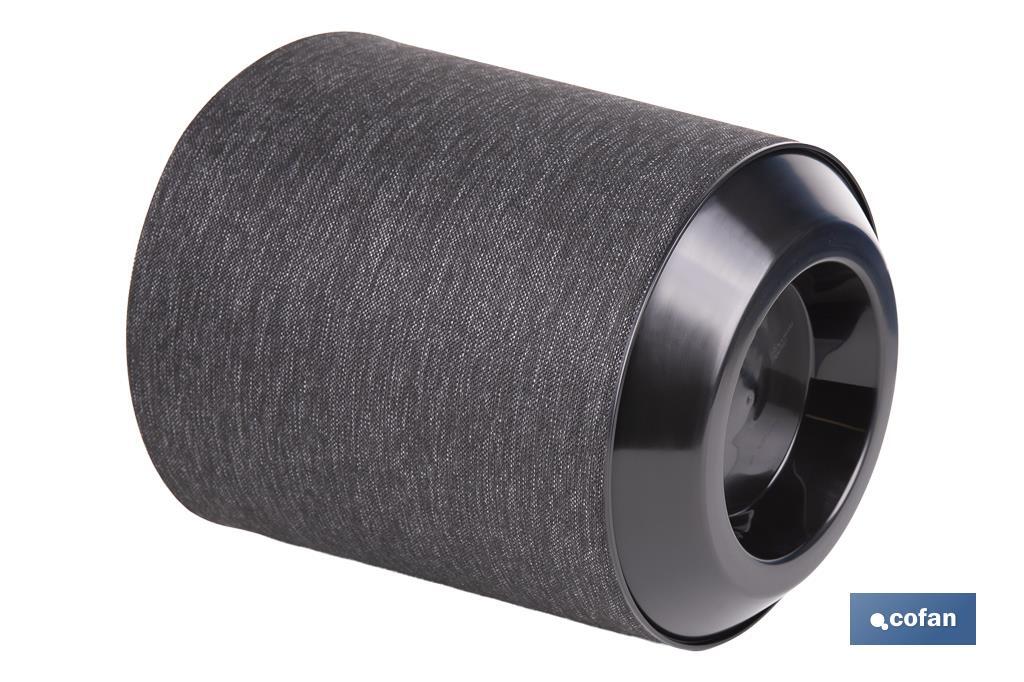 MACETA O MACETERO GAMA TEXTIL COLOR NEGRO PP Ø 254 X 269 MM 10,5 L VENTA UNITARIA