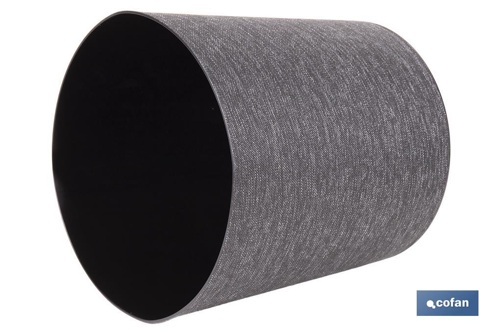 MACETA O MACETERO GAMA TEXTIL COLOR NEGRO PP Ø 254 X 269 MM 10,5 L VENTA UNITARIA