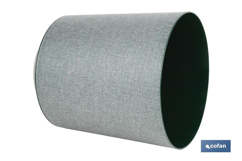 MACETA O MACETERO GAMA TEXTIL COLOR VERDE PP Ø 254 X 269 MM 10,5 L VENTA UNITARIA