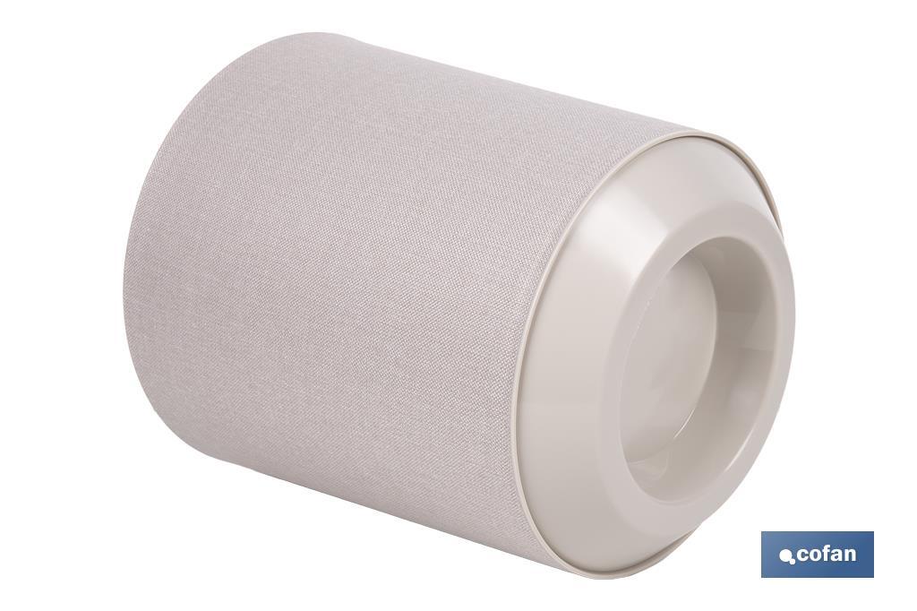 MACETA O MACETERO GAMA TEXTIL COLOR BEIGE PP Ø 285 X 316 MM 16 L VENTA UNITARIA