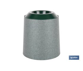 MACETA O MACETERO GAMA TEXTIL COLOR VERDE PP Ø 285 X 316 MM 16 L VENTA UNITARIA