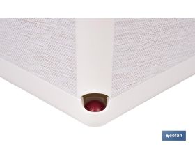 MACETA O MACETERO GAMA TEXTIL CUADRADA COLOR BLANCO PP 238 X 238 X 240 MM 9 L VENTA UNITARIA