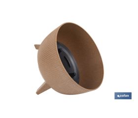 MACETA CON PATAS Y FILTRO DE DRENAJE COLOR MARRÓN WPC Ø 243 X 150 MM 5,1 L