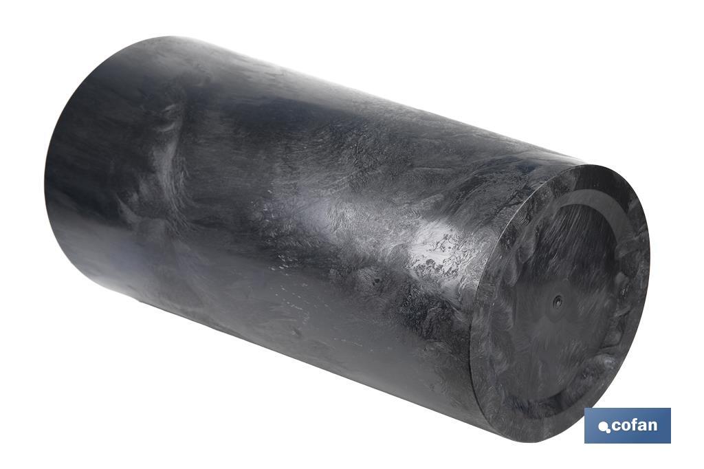 MACETERO 2 EN 1 FORMA CONICA CON DEPÓSITO COLOR NEGRO PP Ø 255 X 466 MM 9,5 L